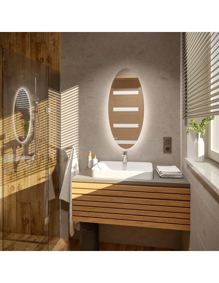 Elliptischer Spiegel mit Beleuchtung - ELIPSA LED