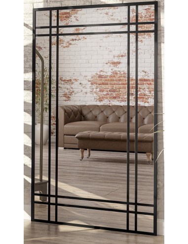 Spiegel in Loftoptik mit Sprossenleisten -...