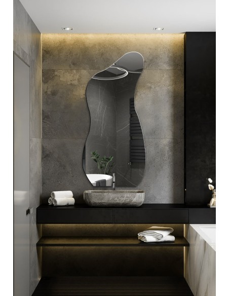 Dekorativer Spiegel mit organischer Form - ANGELIT