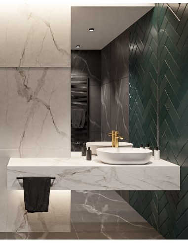 Zweiteiliger rechteckiger Spiegel für...