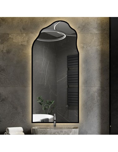 Halbovales Spiegel mit organischer Form in...