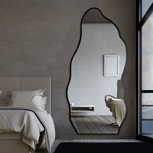 Spiegel mit organischer Form im Rahmen - AURO IM RAHMEN 2 2