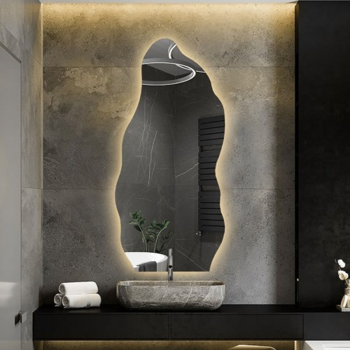 Organisch geformter Spiegel mit Beleuchtung - AURO LED 2