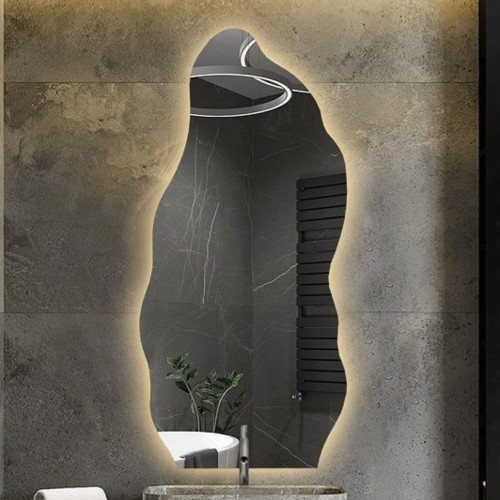 Organisch geformter Spiegel mit Beleuchtung - AURO LED 2 2