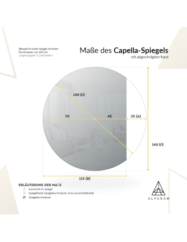 Runder Badezimmerspiegel mit...