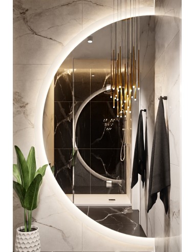 Runder Badezimmerspiegel mit...