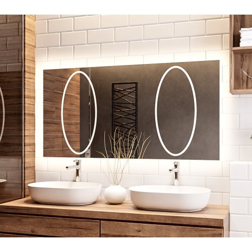 Rechteckiger Badezimmerspiegel mit Beleuchtung - MELISA II 2