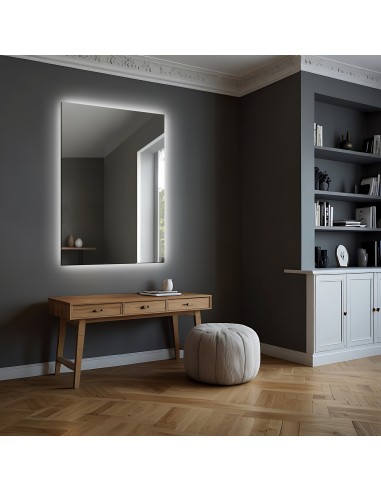 Badezimmerspiegel rechteckig geschliffen,...