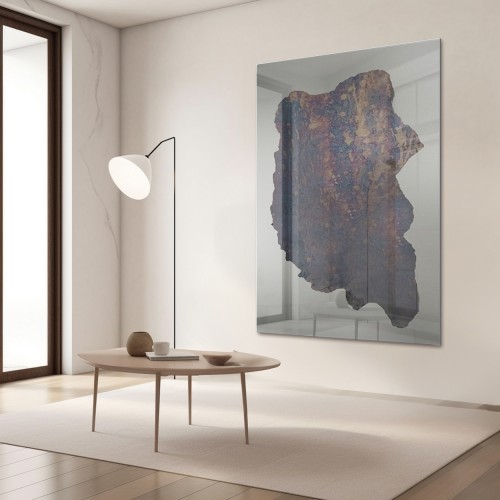 Großer Dekospiegel in unregelmäßiger Form, Spiegeltafel...