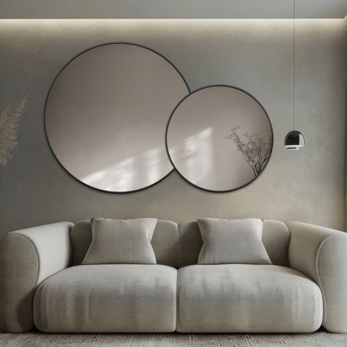 Runder Spiegel mit MDF-Rahmen - DOTTI 2