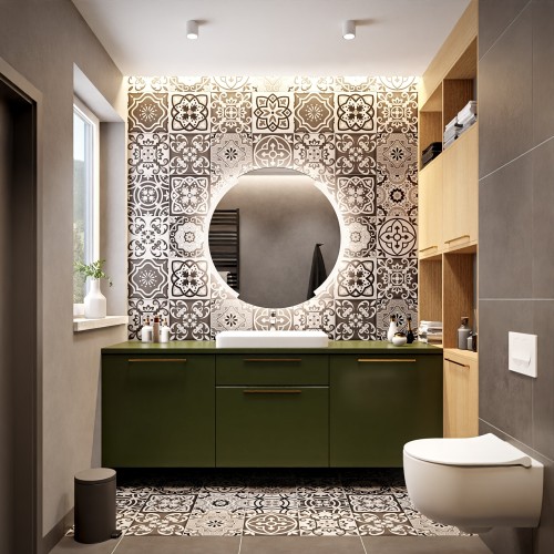 Badezimmerspiegel mit Hintergrundbeleuchtung ELIF LED I 2