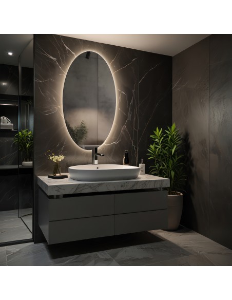 Elliptischer Spiegel mit Beleuchtung - ELIPSA LED