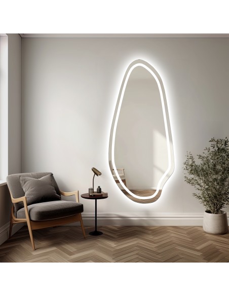 Organischer Spiegel mit Beleuchtung - JASPIS LED II