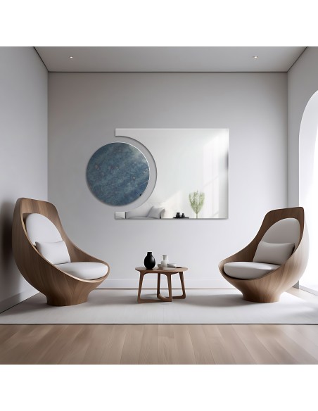 Set von Badezimmerspiegeln Rundspiegel und „Komet”, dekorative Spiegeltafel - KOSMIK II