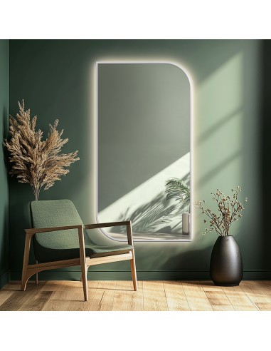 Spiegel mit Hintergrundbeleuchtung, Rahmen in...