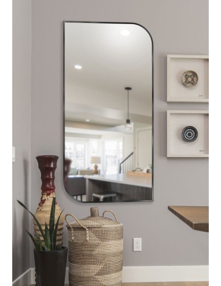 Spiegel in schwarzen Rahmen- MDF SLIM- Träne– Rahmenfarbe zu Auswahl