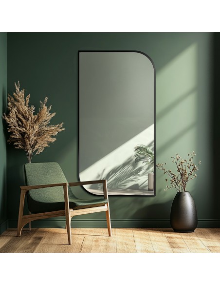 Spiegel in schwarzen Rahmen- MDF SLIM- Träne– Rahmenfarbe zu Auswahl