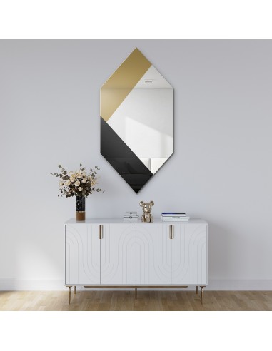 Exklusiver dekorativer Spiegel in Schwarz und...