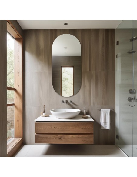 Badezimmerspiegel oval - NIKO