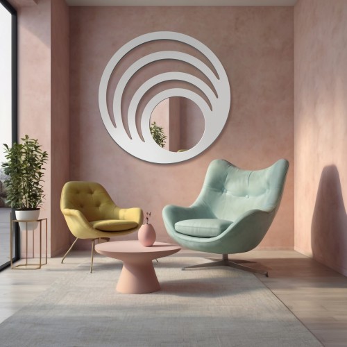 Dekospiegel mit MDF-Rahmen – TESS - Rahmenfarbe nach Wahl