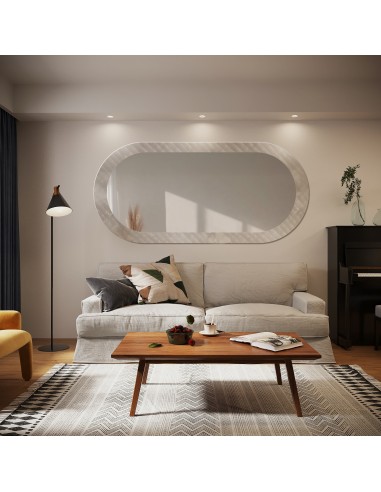 Dekorativer ovaler Spiegel aus ornamentiertem...