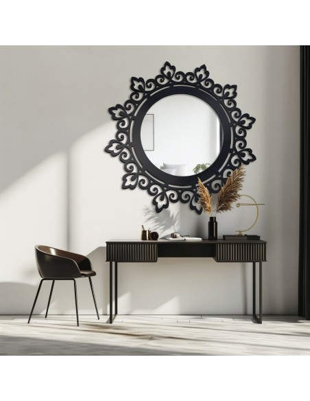 Dekorativer Spiegel, Rahmen mit durchbrochener Verzierung LARA