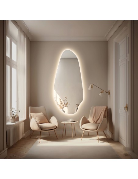 Das beleuchtete organische Spiegel für den Schminktisch - JASPIS LED