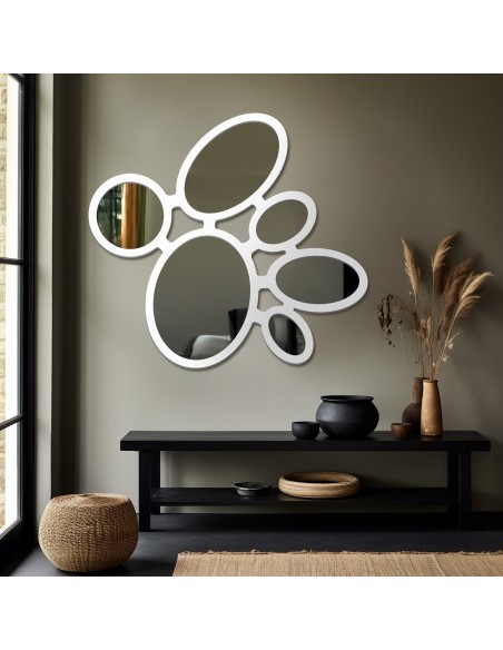 Dekospiegel über Konsole mit MDF-Rahmen – LENA - Rahmenfarbe nach Wahl