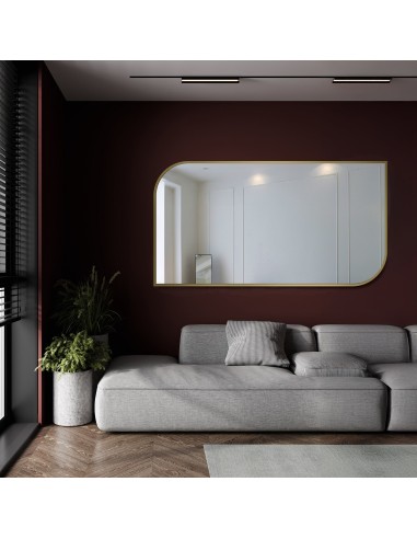 Spiegel mit goldenem Rahmen MDF SLIM - Träne -...