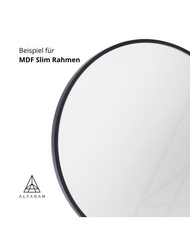 Ovaler Spiegel mit schwarzem Rahmen MDF SLIM,...