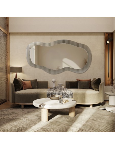 Dekorativer Spiegel auf ornamentiertem Glas Estriado - LUXORA GLASORI