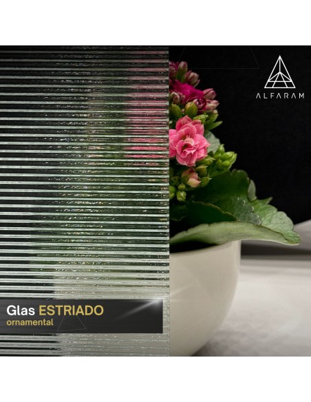 Dekorativer Spiegel auf ornamentiertem Glas Estriado - LUXORA ELEGRA