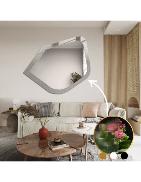 Dekorativer Spiegel auf ornamentiertem Glas Master Flex - LUXORA PRISTAL