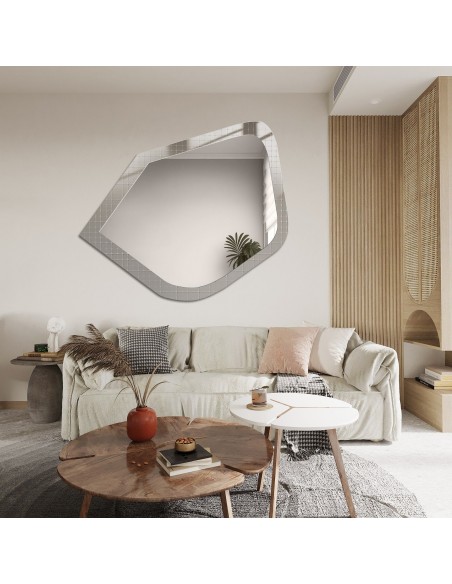 Dekorativer Spiegel auf ornamentiertem Glas Master Flex - LUXORA PRISTAL