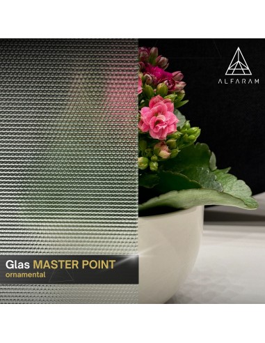 Ovaler Spiegel auf ornamentiertem Glas Master...