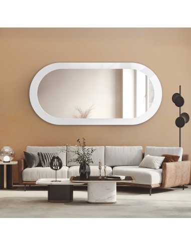 Dekorativer ovaler Spiegel aus ornamentiertem...