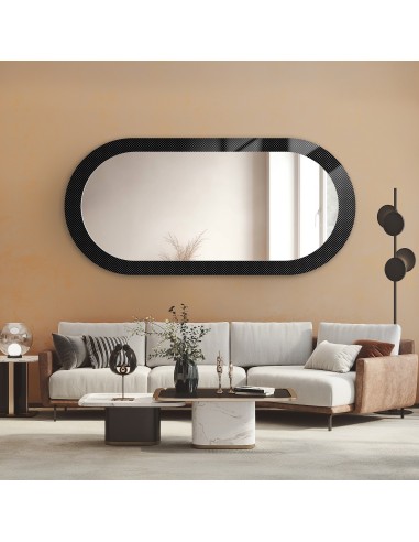 Dekorativer ovaler Spiegel aus ornamentiertem...