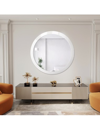 Dekorativer runder Spiegel aus ornamentiertem...