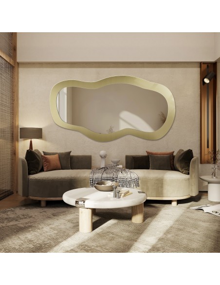 Dekorativer Spiegel auf ornamentiertem Glas Estriado - LUXORA GLASORI