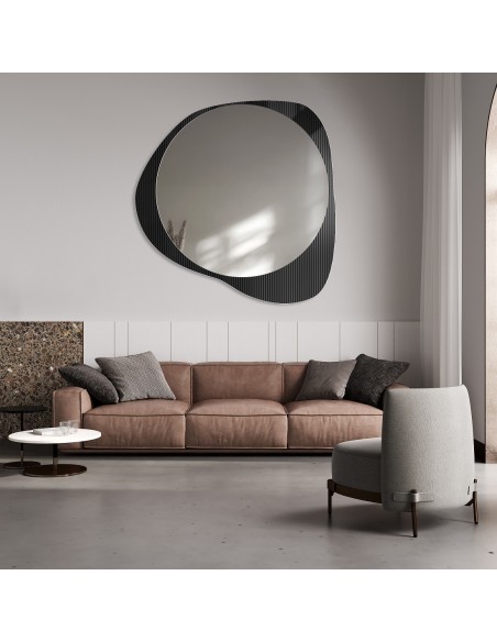 Dekorativer Spiegel auf ornamentiertem Glas Estriado - LUXORA ELEGRA