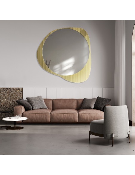 Dekorativer Spiegel auf ornamentiertem Glas Estriado - LUXORA ELEGRA