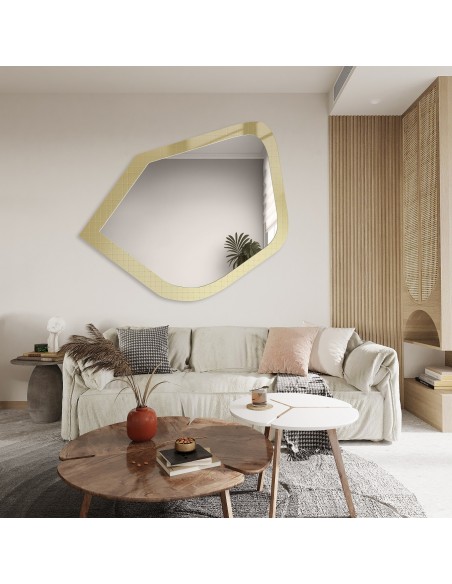 Dekorativer Spiegel auf ornamentiertem Glas Master Flex - LUXORA PRISTAL