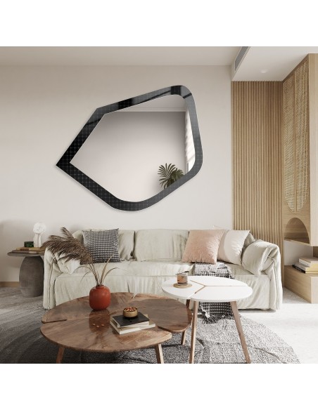 Dekorativer Spiegel auf ornamentiertem Glas Master Flex - LUXORA PRISTAL