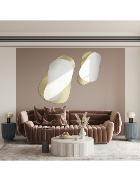 Dekorative Spiegel auf ornamentiertem Glas Master Point - LUXORA GRAVELO