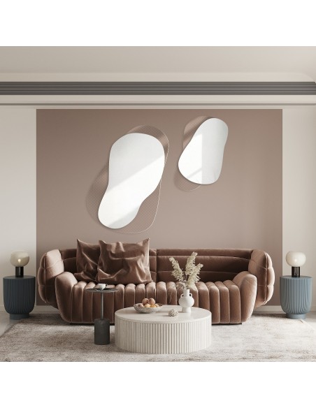 Dekorative Spiegel auf ornamentiertem Glas Master Point - LUXORA GRAVELO