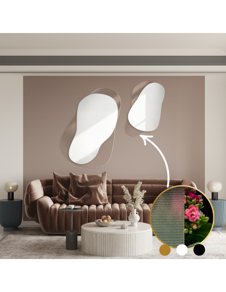 Dekorative Spiegel auf ornamentiertem Glas Master Point - LUXORA GRAVELO