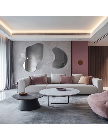 Dekorative Spiegel auf ornamentiertem Glas Master Point - LUXORA ARTIVIS