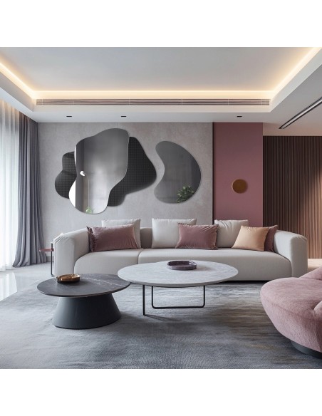 Dekorative Spiegel auf ornamentiertem Glas Master Point - LUXORA ARTIVIS