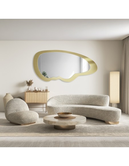 Dekorativer Spiegel auf ornamentiertem Glas Master Point - LUXORA VITRALIS