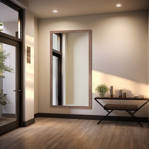 Spiegel mit braunem Holzrahmen – 4505001